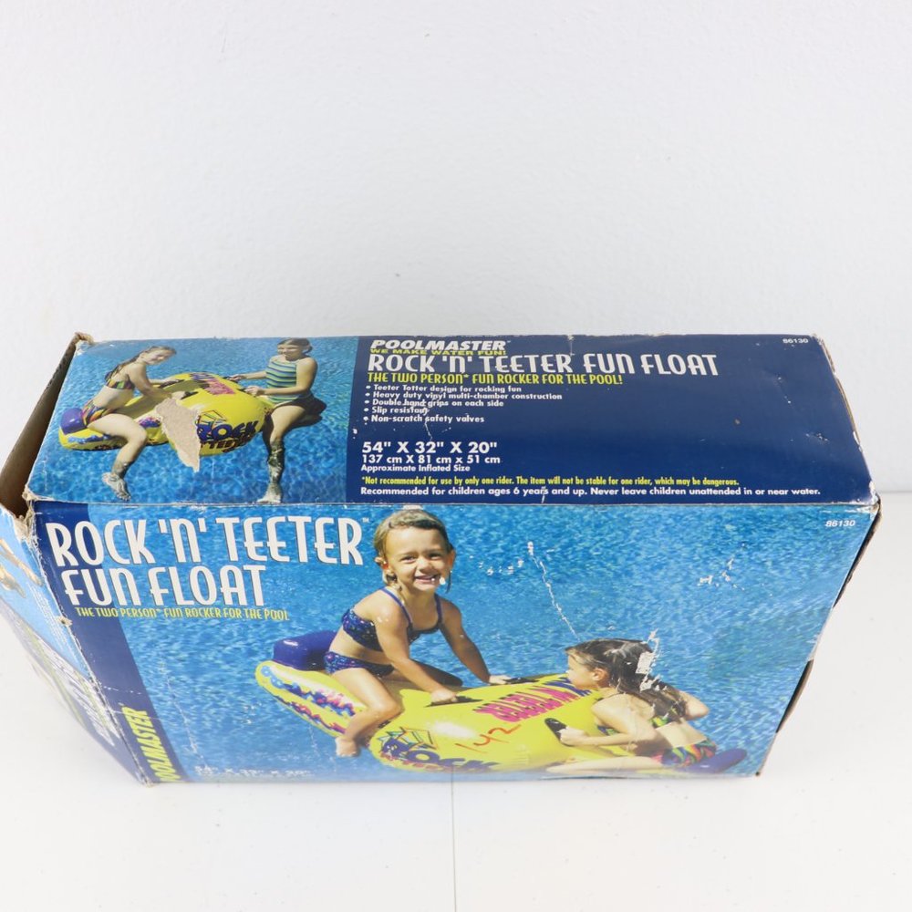 Poolmaster Vintage 2001 Rock 'N' Teeter Fun Float The Two Person Fun Pool Rocker - Picture 2 of 12